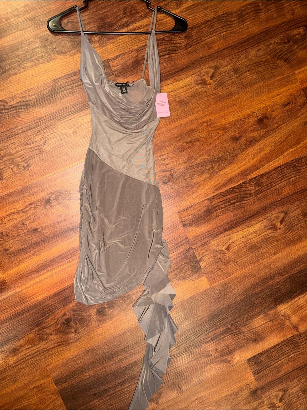PLT Mesh Double Layer Panel Bodycon Dress - Picture 7 of 10